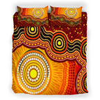 australia-indigenous-bedding-set-aboriginal-inspired-style-of-sun-and-dot-art-background