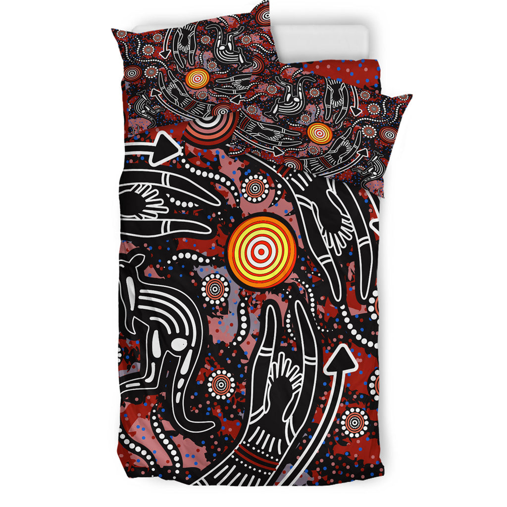 australia-indigenous-bedding-set-aussie-hunting-aboriginal-inspired-dot-art-painting