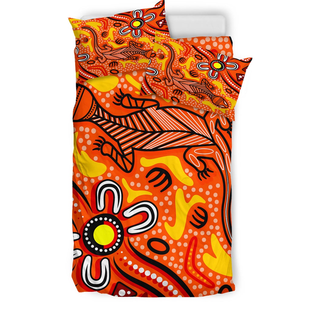 australia-indigenous-bedding-set-aussie-lizard-indigenous-art