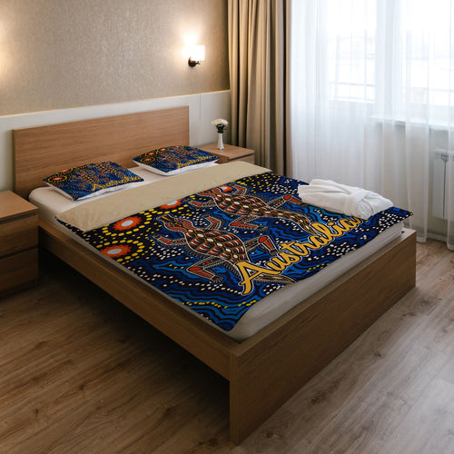 australia-indigenous-bedding-set-australian-dot-art-background-with-crocodile