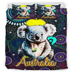 australia-indigenous-bedding-set-australian-dot-art-painting-mystical-dreaming-koala