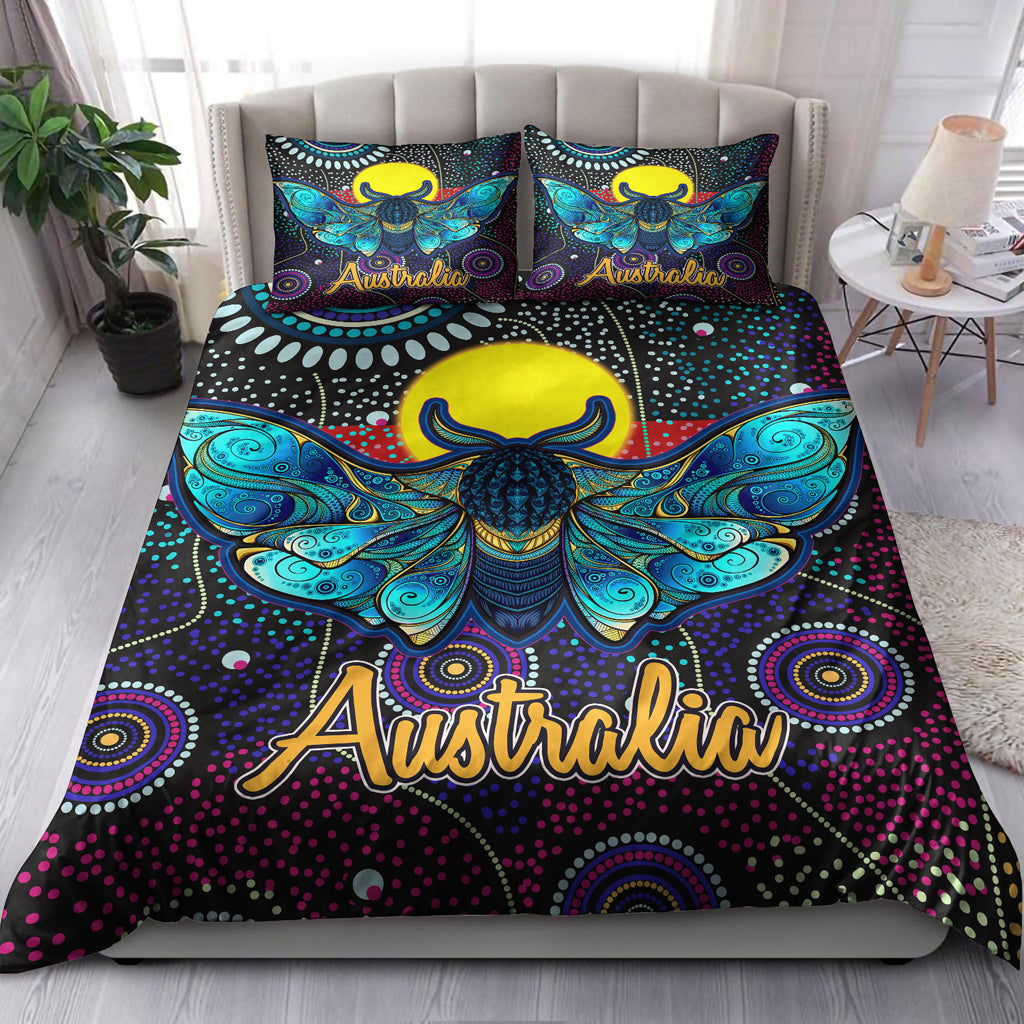 australia-indigenous-bedding-set-australian-dot-art-painting-mystical-dreaming-moth