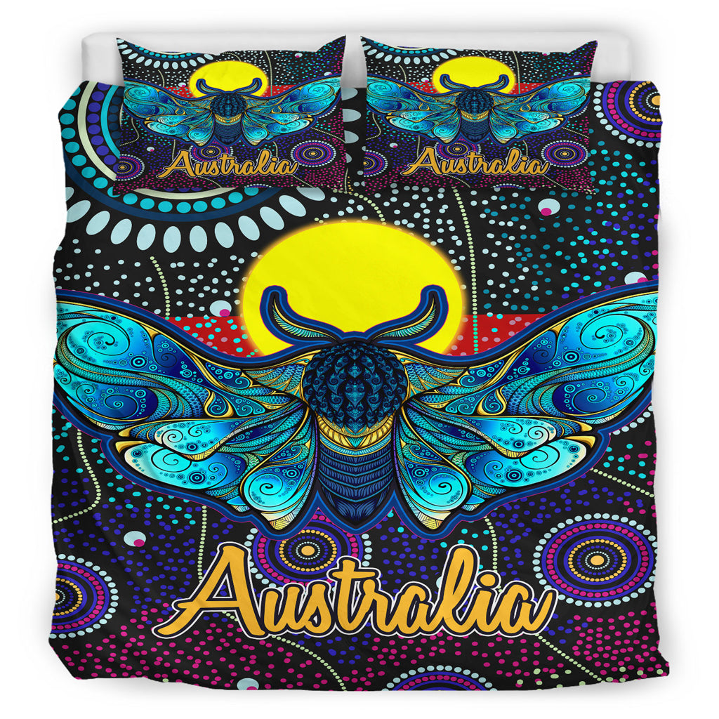 australia-indigenous-bedding-set-australian-dot-art-painting-mystical-dreaming-moth