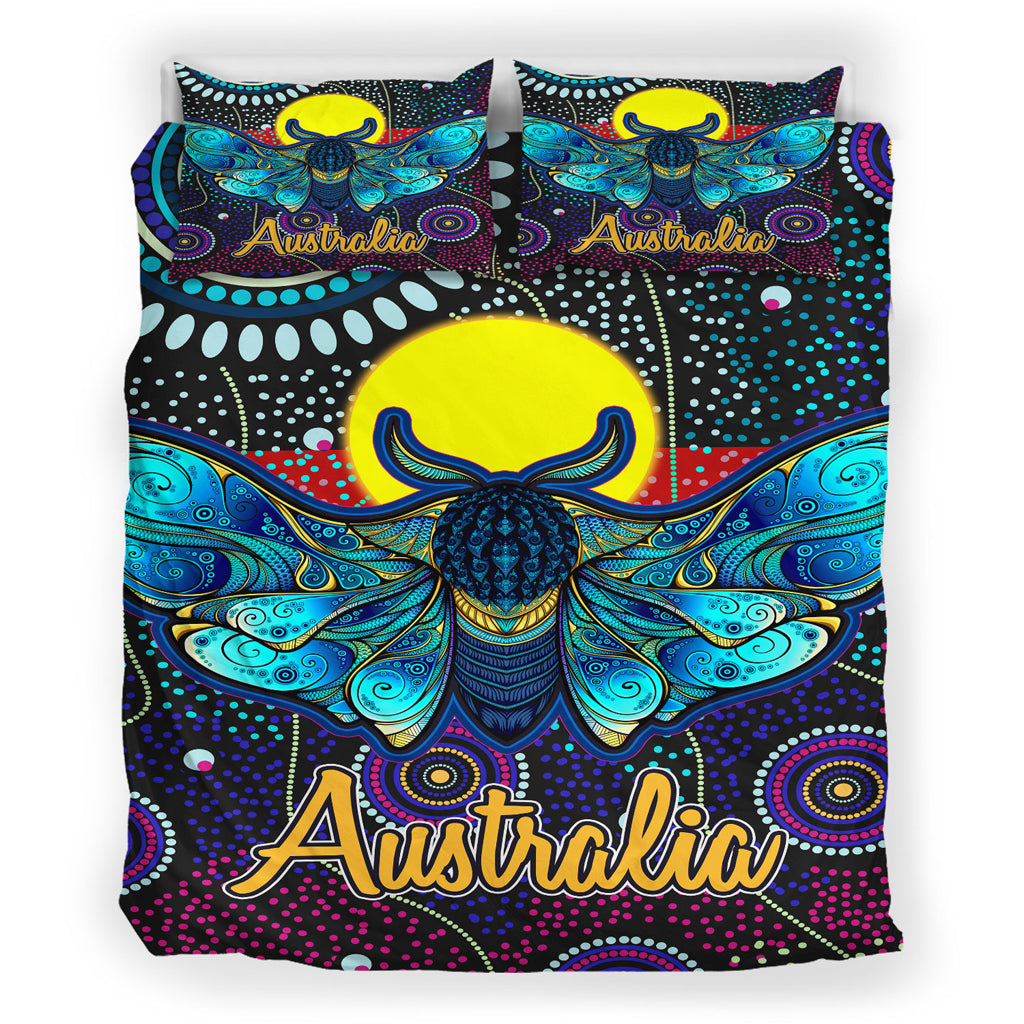 australia-indigenous-bedding-set-australian-dot-art-painting-mystical-dreaming-moth