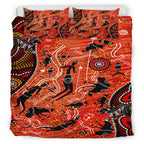 australia-indigenous-bedding-set-australian-indigenous-hunting-with-spear-aboriginal-inspired-art