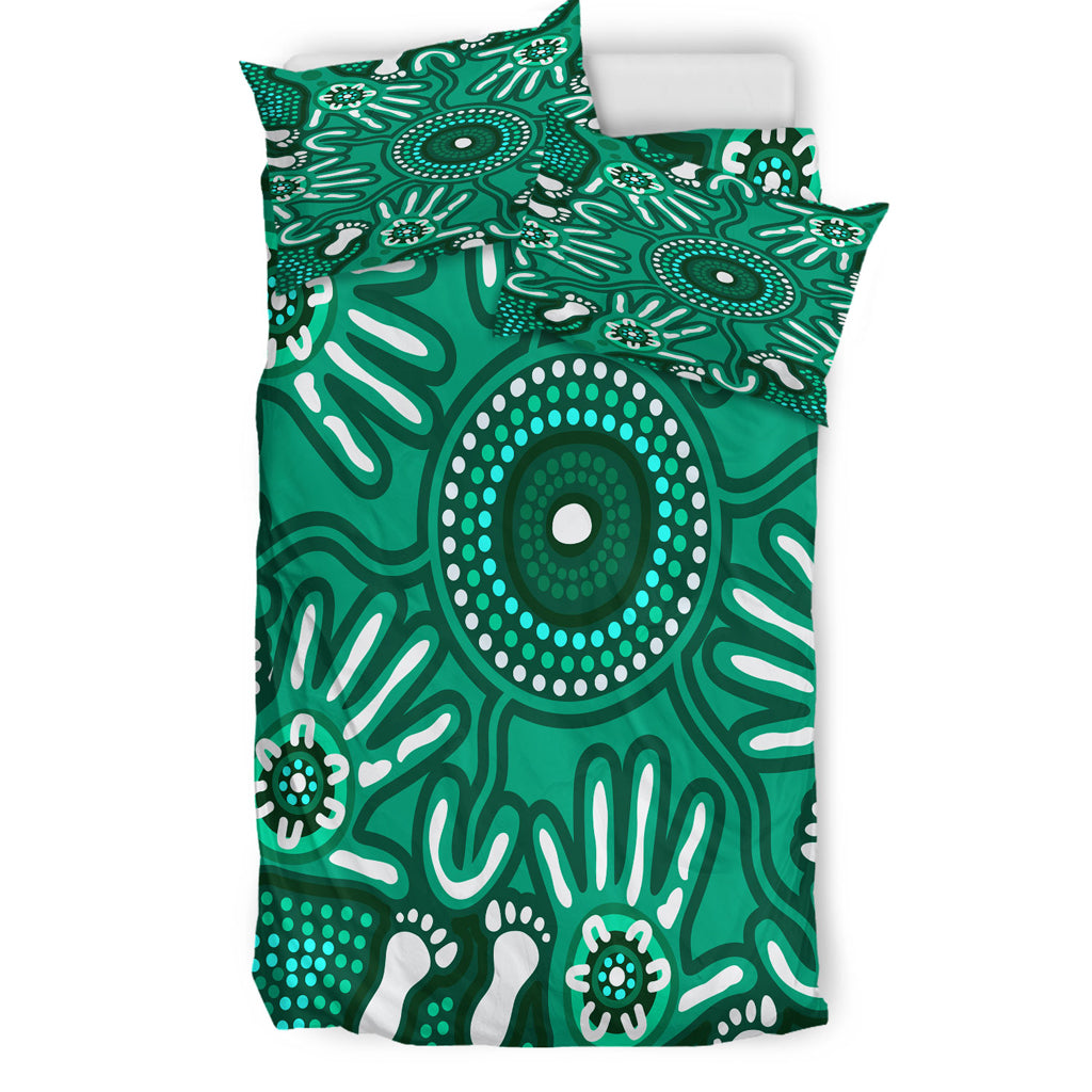 australia-indigenous-bedding-set-brown-aboriginal-inspired-hand-print-artwork