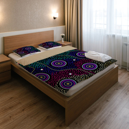 australia-indigenous-bedding-set-dreaming-art-aboriginal-inspired-background
