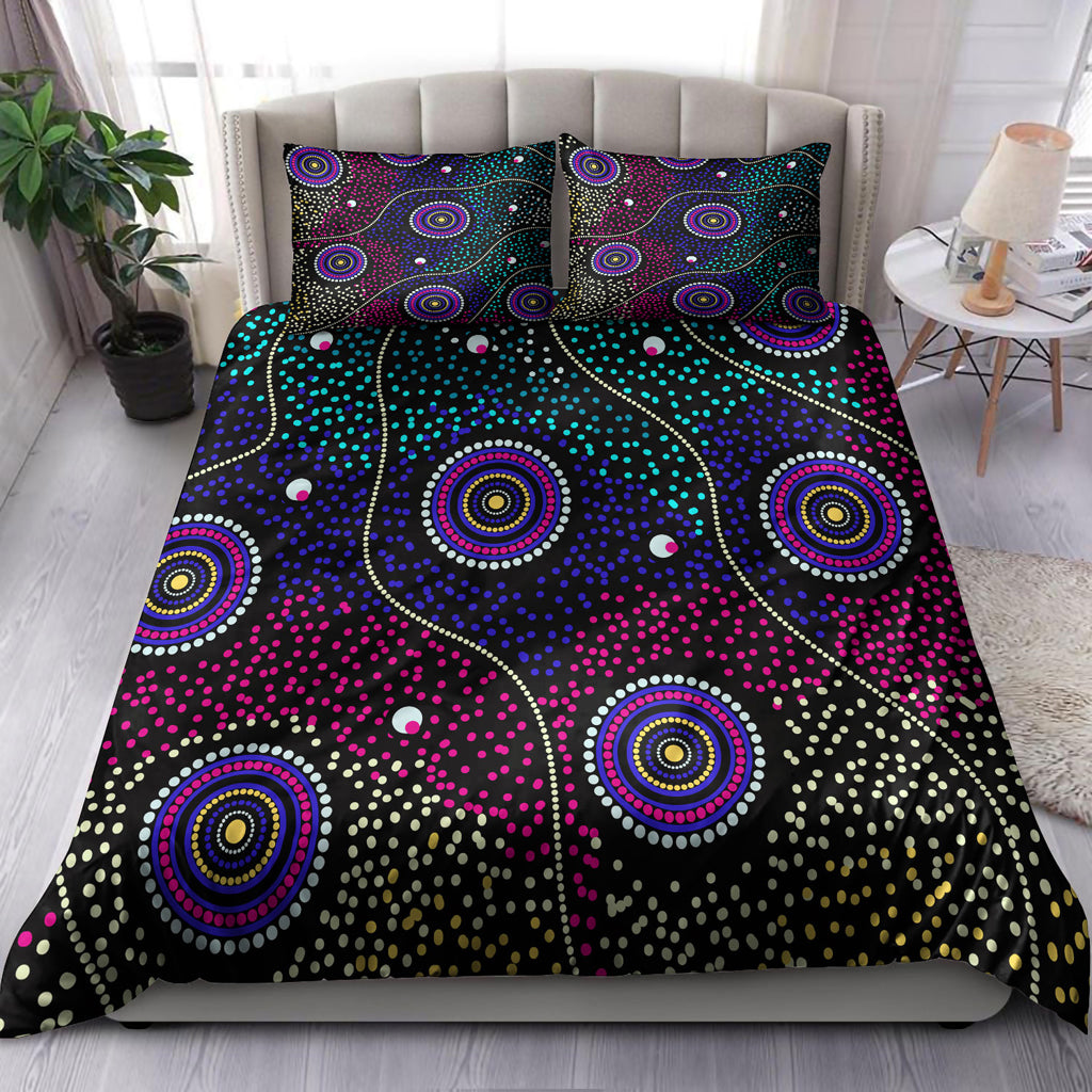 australia-indigenous-bedding-set-dreaming-art-aboriginal-inspired-background