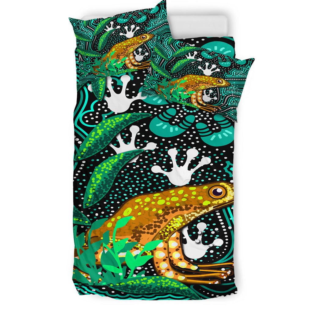australia-indigenous-bedding-set-dreaming-indigenous-frog