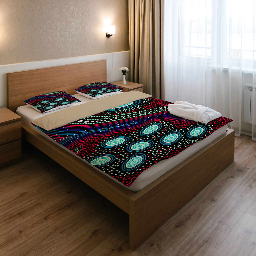 australia-indigenous-bedding-set-dreaming-story-aboriginal-inspired-art-background