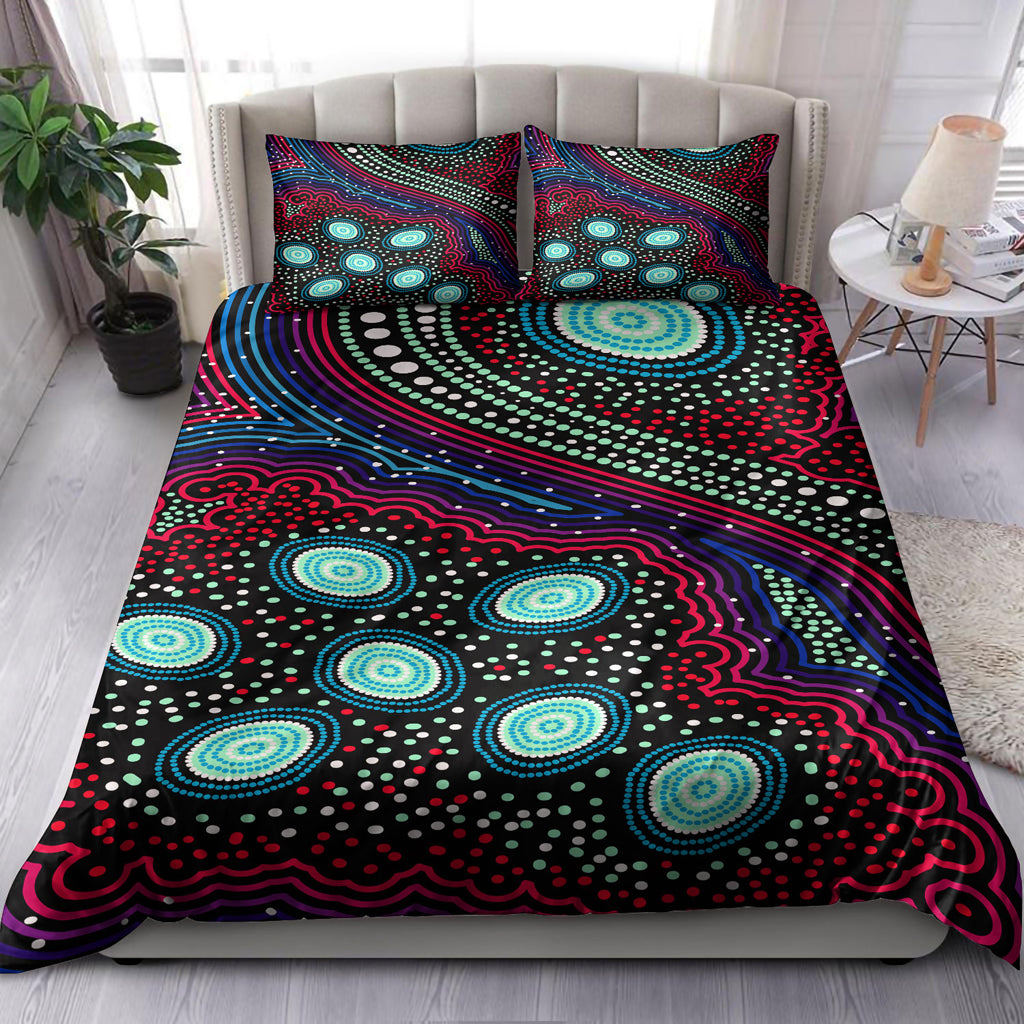australia-indigenous-bedding-set-dreaming-story-aboriginal-inspired-art-background
