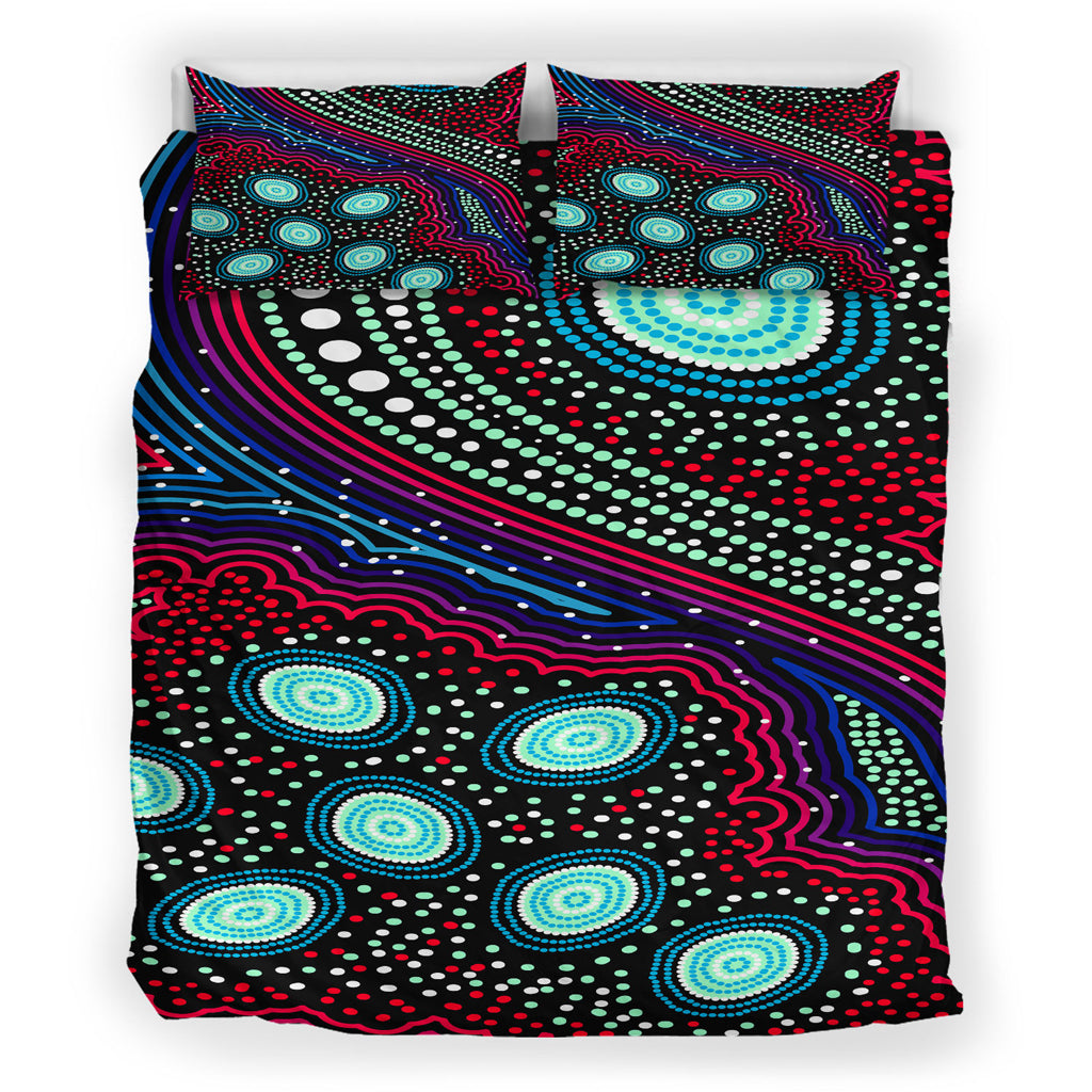 australia-indigenous-bedding-set-dreaming-story-aboriginal-inspired-art-background