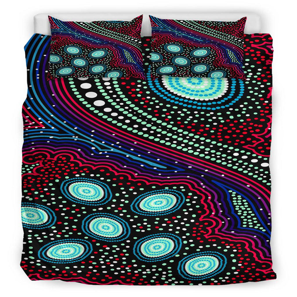 australia-indigenous-bedding-set-dreaming-story-aboriginal-inspired-art-background