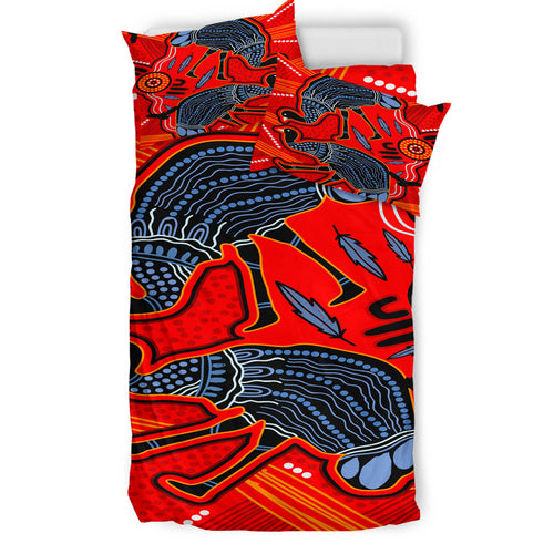 australia-indigenous-bedding-set-emu-aboriginal-inspired-art-background
