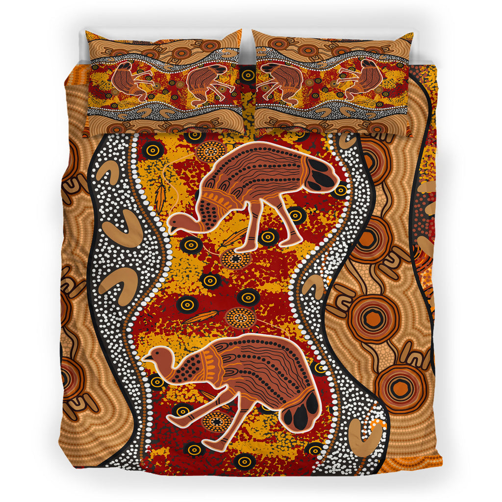 australia-indigenous-bedding-set-emu-in-the-sky-aboriginal-inspired-art