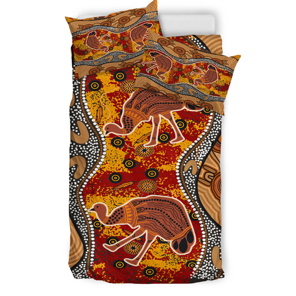 australia-indigenous-bedding-set-emu-in-the-sky-aboriginal-inspired-art
