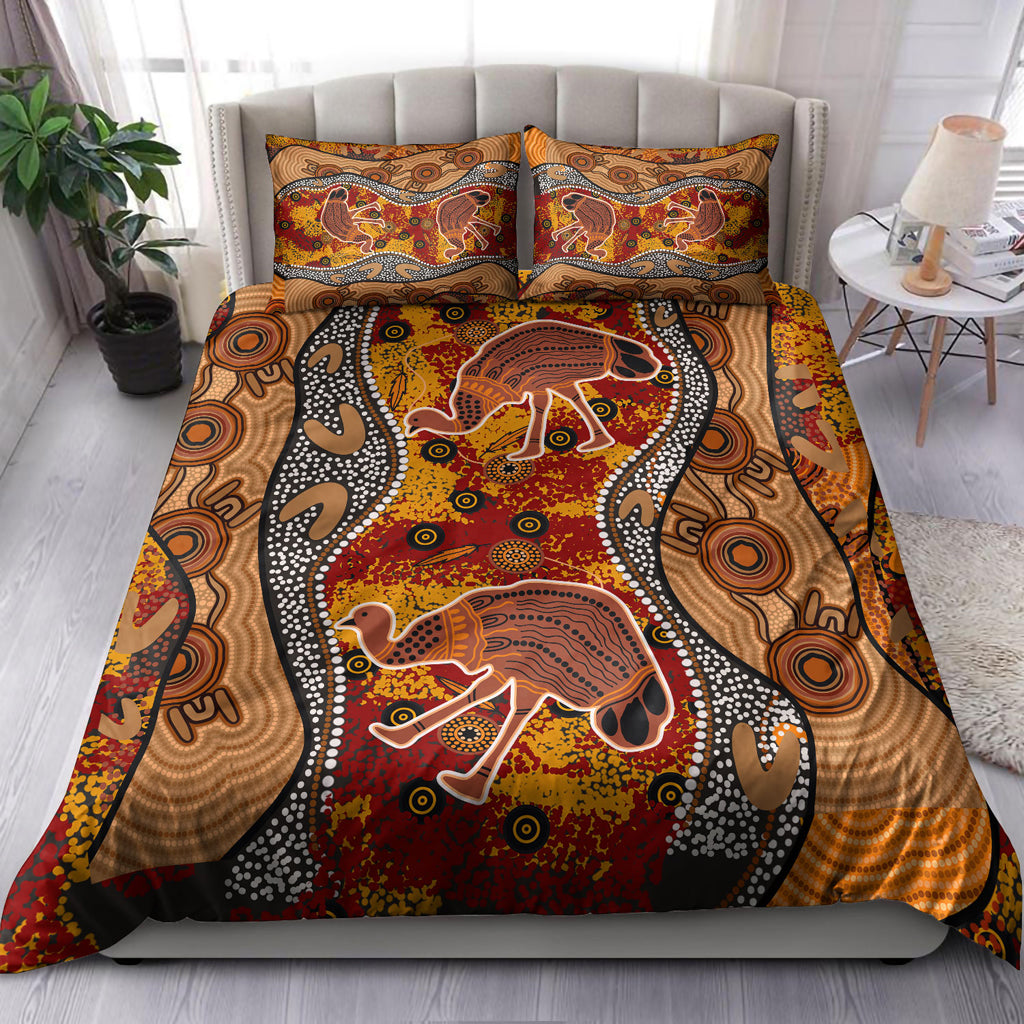 australia-indigenous-bedding-set-emu-in-the-sky-aboriginal-inspired-art
