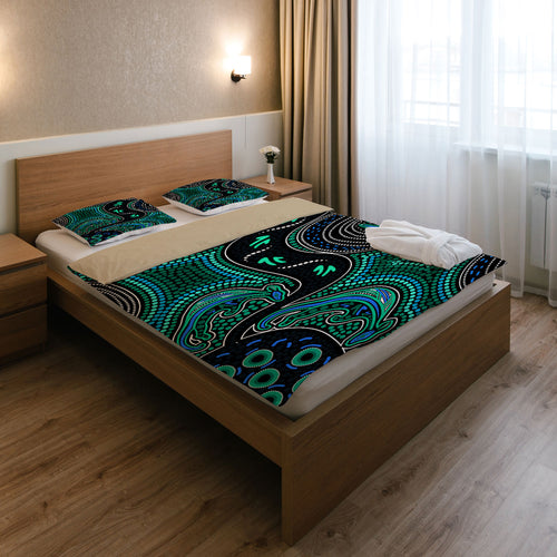 australia-indigenous-bedding-set-indigenous-aboriginal-inspired-kangaroo-dot-art-dreaming