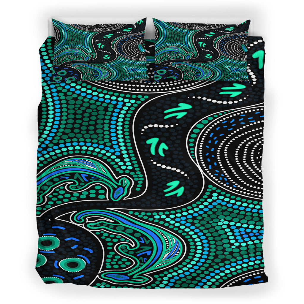 australia-indigenous-bedding-set-indigenous-aboriginal-inspired-kangaroo-dot-art-dreaming