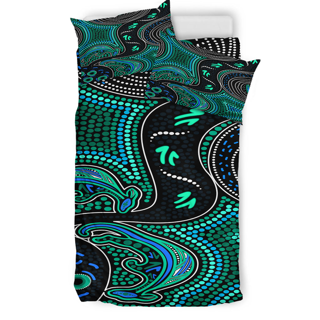 australia-indigenous-bedding-set-indigenous-aboriginal-inspired-kangaroo-dot-art-dreaming