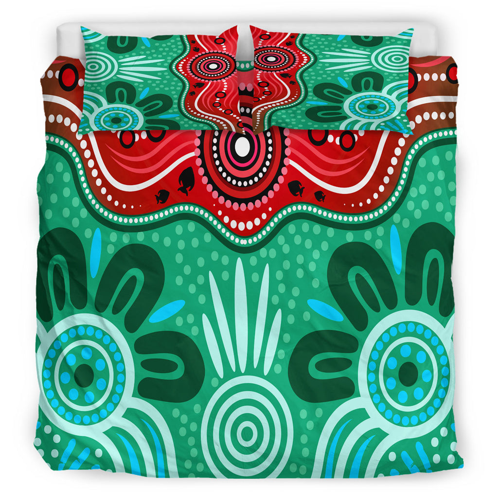 australia-indigenous-bedding-set-indigenous-dot-art-river-concept
