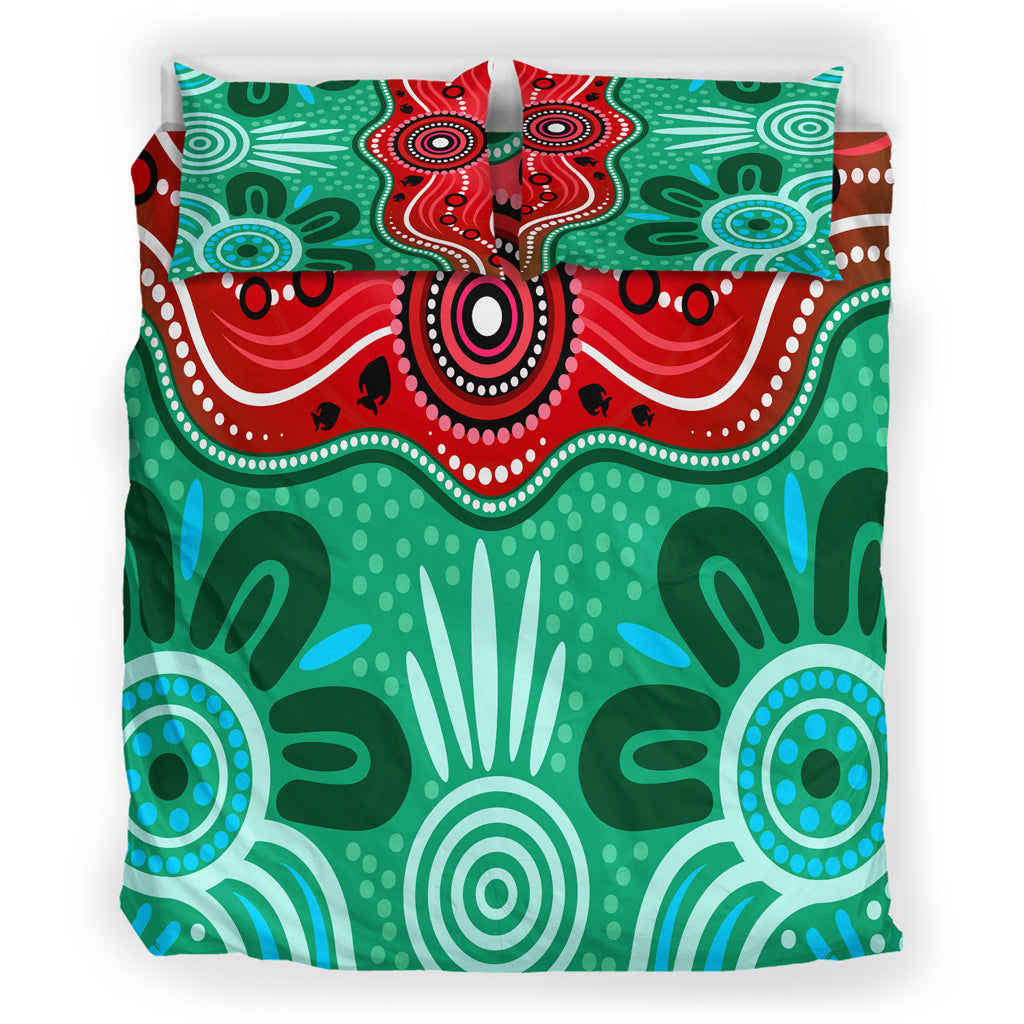 australia-indigenous-bedding-set-indigenous-dot-art-river-concept