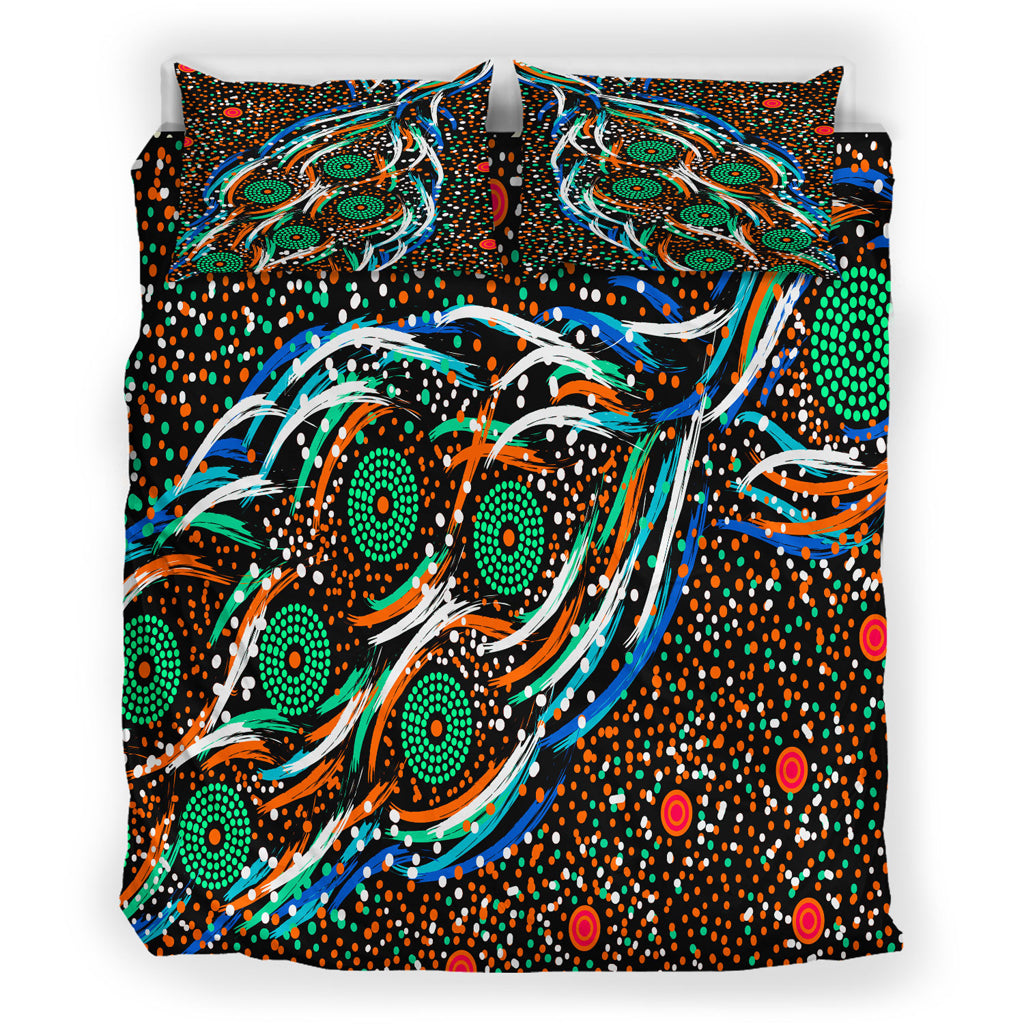 australia-indigenous-bedding-set-star-dreaming-story-aboriginal-inspired-art-background
