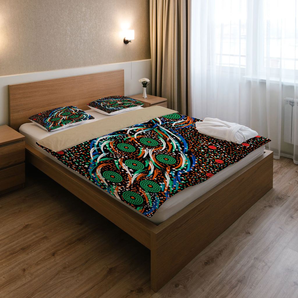 australia-indigenous-bedding-set-star-dreaming-story-aboriginal-inspired-art-background
