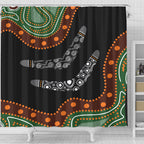 australia-aboriginal-inspired-shower-curtain-aboriginal-dot-art-painting-boomerang-style-shower-curtain