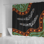 australia-aboriginal-inspired-shower-curtain-aboriginal-dot-art-painting-boomerang-style-shower-curtain