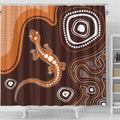 australia-aboriginal-inspired-shower-curtain-aboriginal-art-background-with-lizard-style-shower-curtain