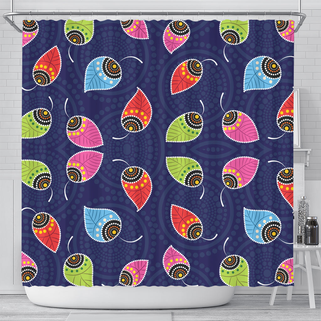 australia-aboriginal-inspired-shower-curtain-aboriginal-art-vector-shower-curtain