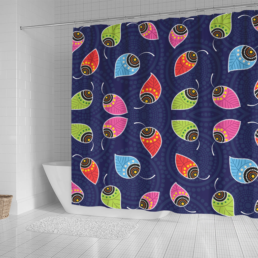 australia-aboriginal-inspired-shower-curtain-aboriginal-art-vector-shower-curtain