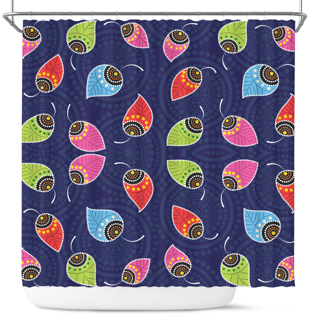 australia-aboriginal-inspired-shower-curtain-aboriginal-art-vector-shower-curtain