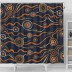 australia-aboriginal-inspired-shower-curtain-aboriginal-art-vector-seamless-background-shower-curtain