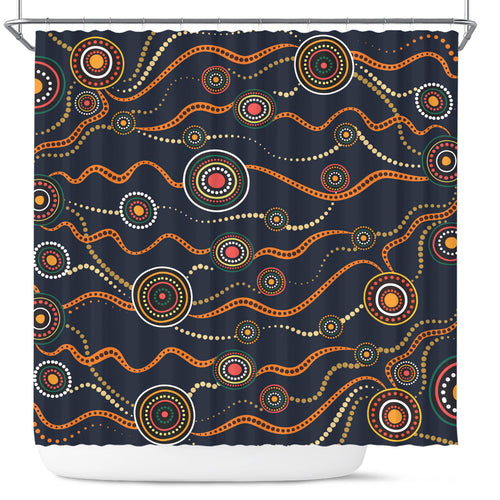 australia-aboriginal-inspired-shower-curtain-aboriginal-art-vector-seamless-background-shower-curtain