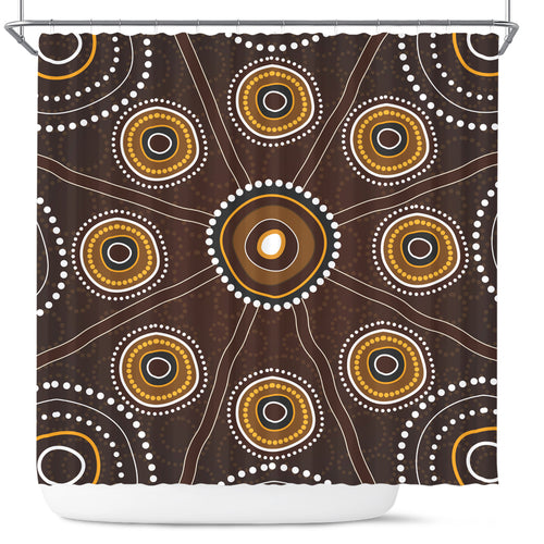 australia-aboriginal-inspired-shower-curtain-aboriginal-dot-art-shower-curtain