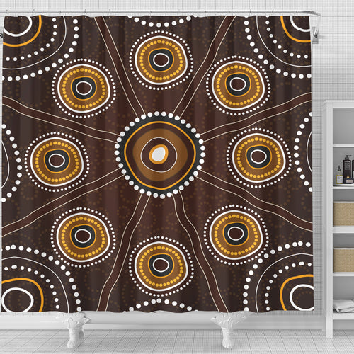 australia-aboriginal-inspired-shower-curtain-aboriginal-dot-art-shower-curtain