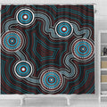australia-aboriginal-inspired-shower-curtain-indigenous-dot-art-background-shower-curtain