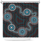 australia-aboriginal-inspired-shower-curtain-indigenous-dot-art-background-shower-curtain
