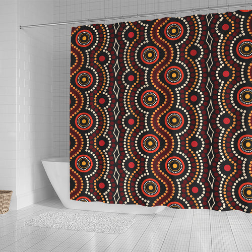 australia-aboriginal-inspired-shower-curtain-aboriginal-dot-art-vector-seamless-pattern-background-shower-curtain