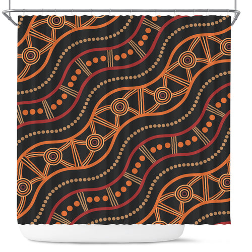 australia-aboriginal-inspired-shower-curtain-aboriginal-vector-seamless-pattern-shower-curtain