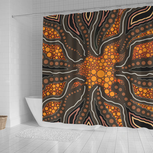 australia-aboriginal-inspired-shower-curtain-aboriginal-style-of-background-shower-curtain