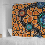 australia-aboriginal-inspired-shower-curtain-aboriginal-style-of-dot-painting-shower-curtain