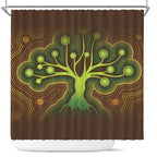 australia-aboriginal-inspired-shower-curtain-aboriginal-dot-art-vector-painting-with-tree-shower-curtain