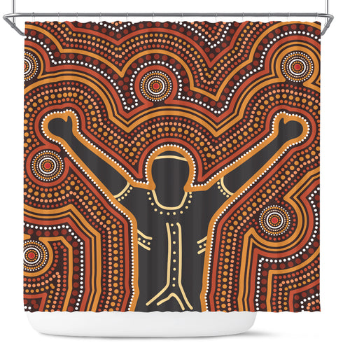 australia-aboriginal-inspired-shower-curtain-aboriginal-style-of-dot-background-depicting-victory-shower-curtain