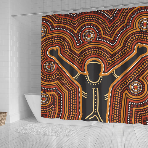 australia-aboriginal-inspired-shower-curtain-aboriginal-style-of-dot-background-depicting-victory-shower-curtain