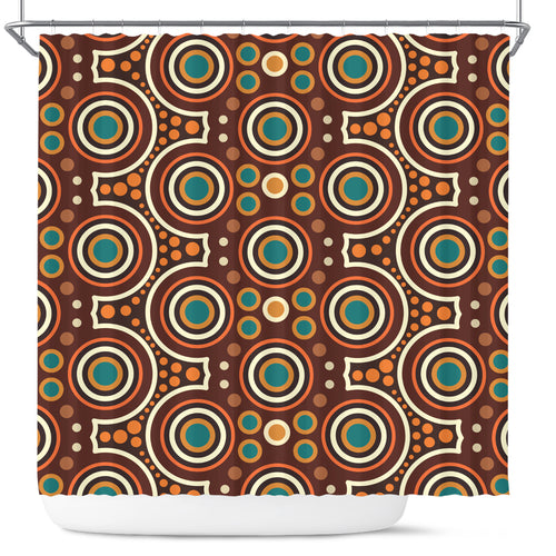 australia-aboriginal-inspired-shower-curtain-aboriginal-dot-artwork-seamless-pattern-orange-color-shower-curtain
