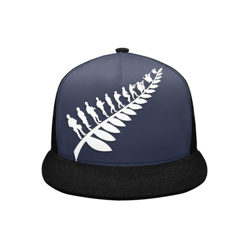 Custom - Lest We Forget Silver Fern Anzac Trucker Hat Personal Signature - Navy - Vibe Hoodie