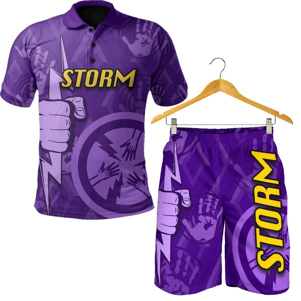 combo-polo-shirt-and-men-short-melbourne-storm